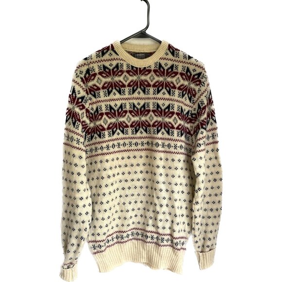 Vintage 70s Jantzen Ski Wool Sweater Nordic North Country Size XL USA